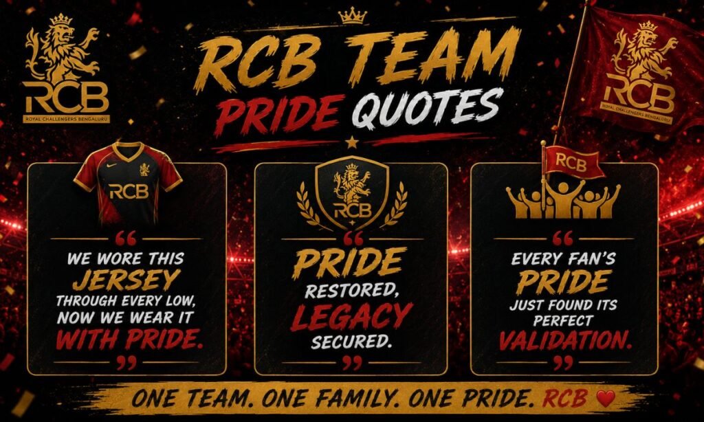 RCB Pride quotes