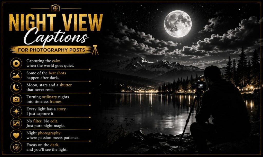 night view caption Photograph Posts