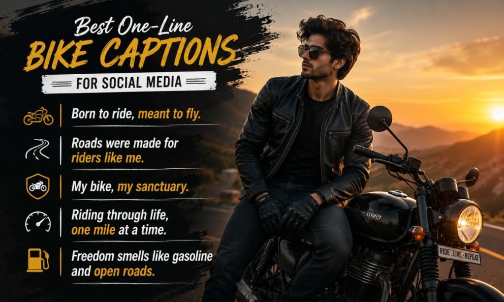 Best One-Line Bike Captions for Social Media