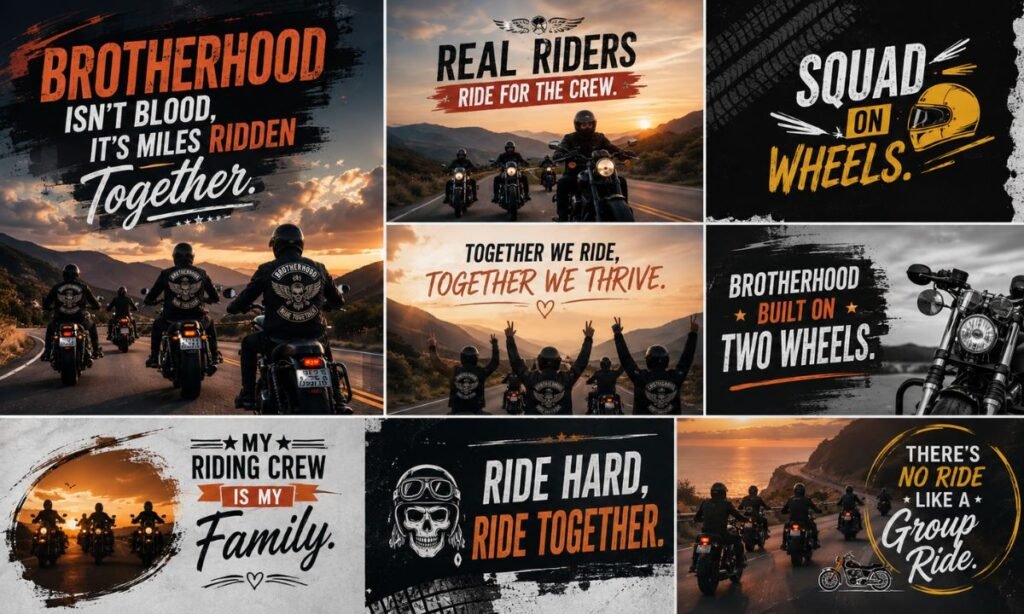 Biker Brotherhood Captions for Riding Together