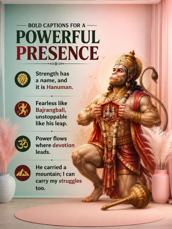 Bold Captions for a Powerful Presence