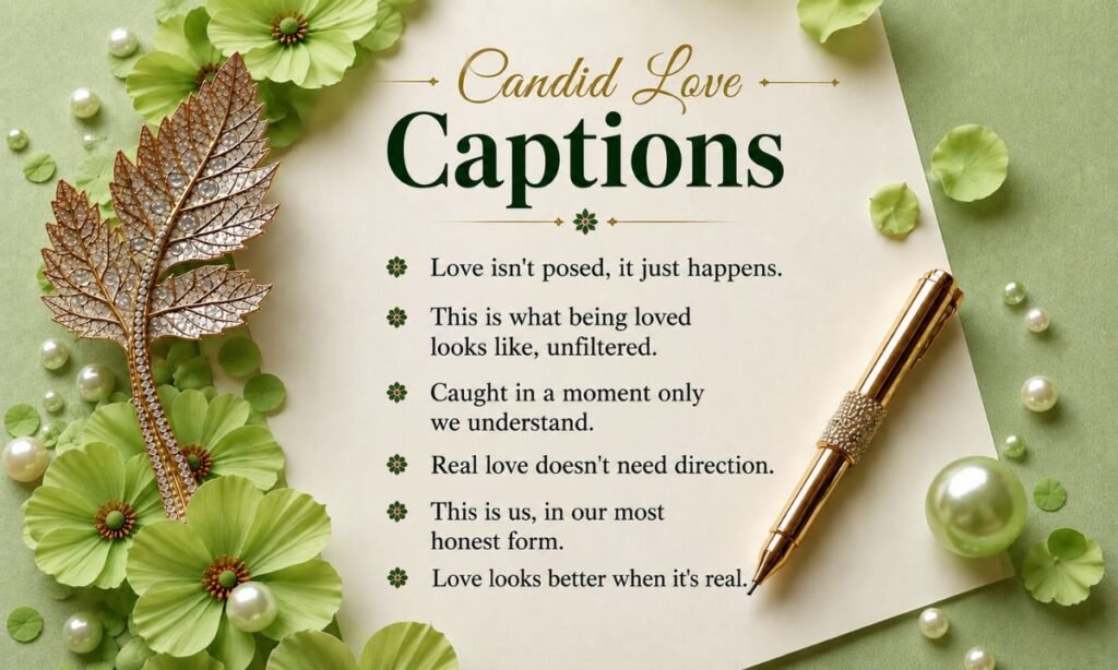 Candid Love Captions