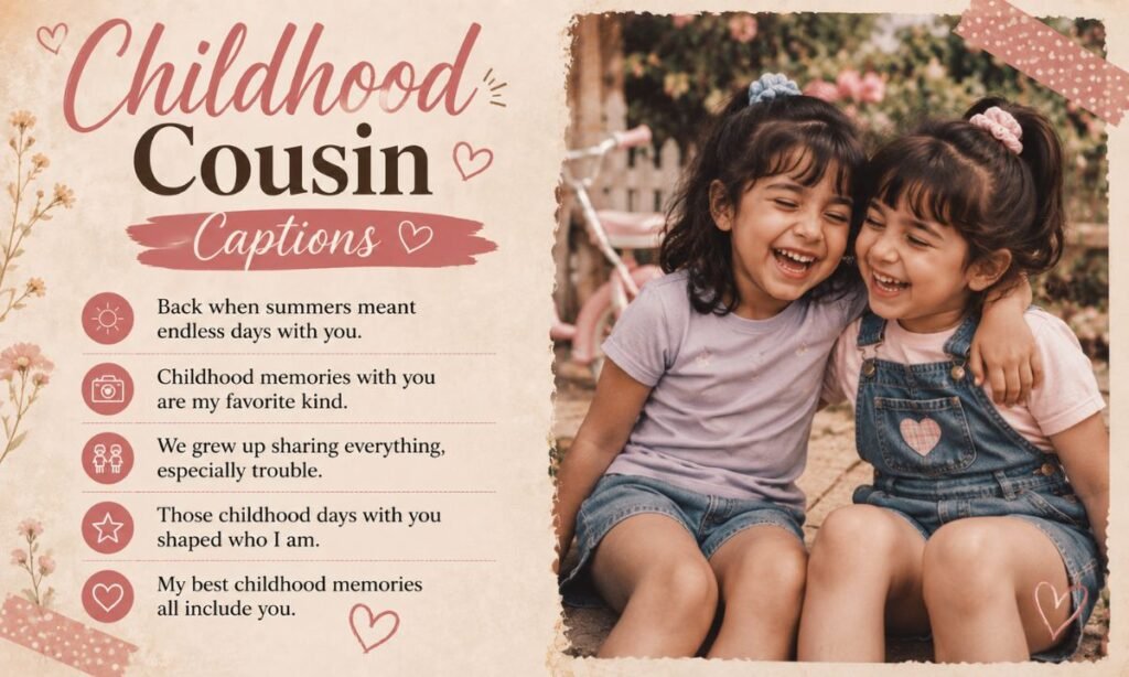 Childhood Cousin Captions