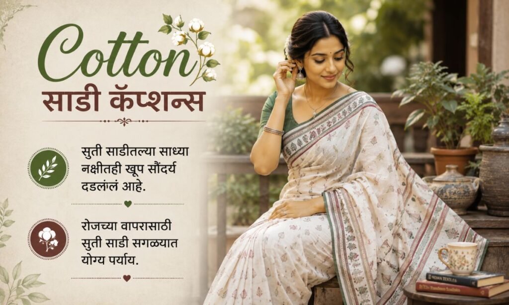Cotton Saree Captions