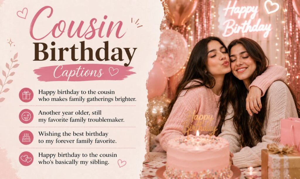 Cousin Birthday Captions