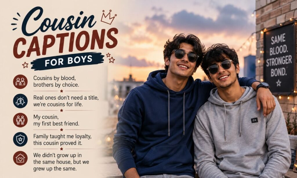 Cousin Captions for Boys