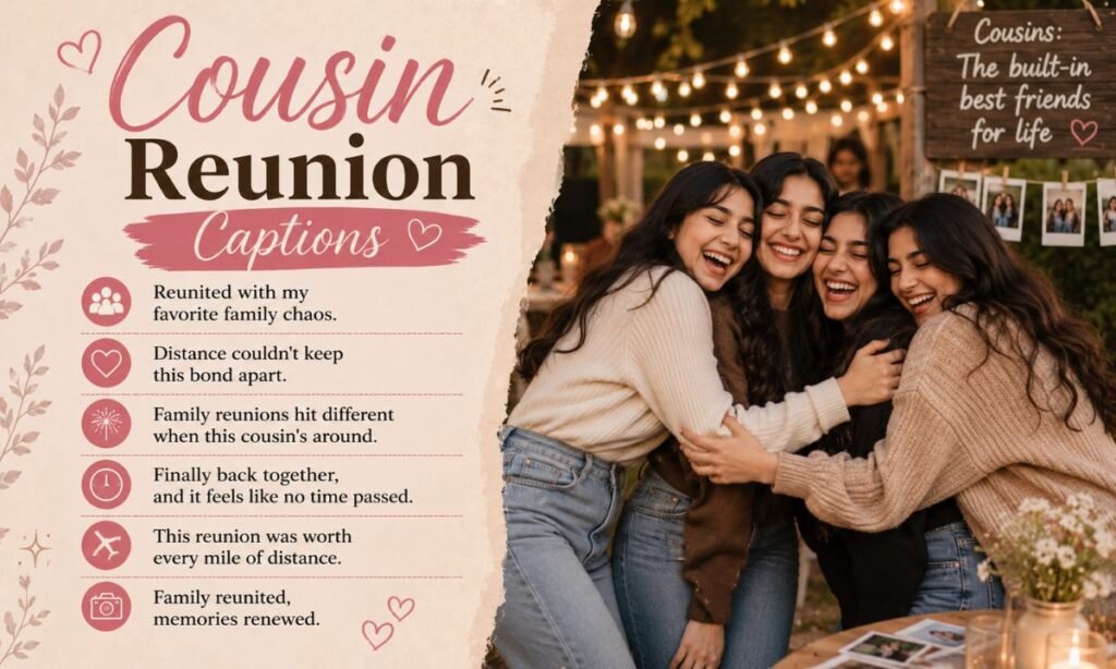 Cousin Reunion Captions