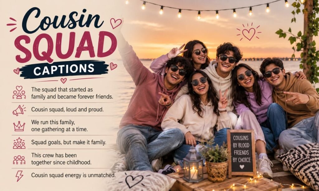 Cousin Squad Captions