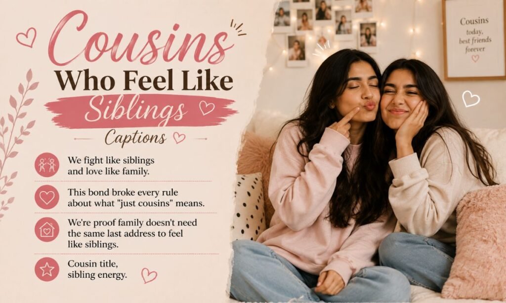 Cousins Who Feel Like Siblings Captions