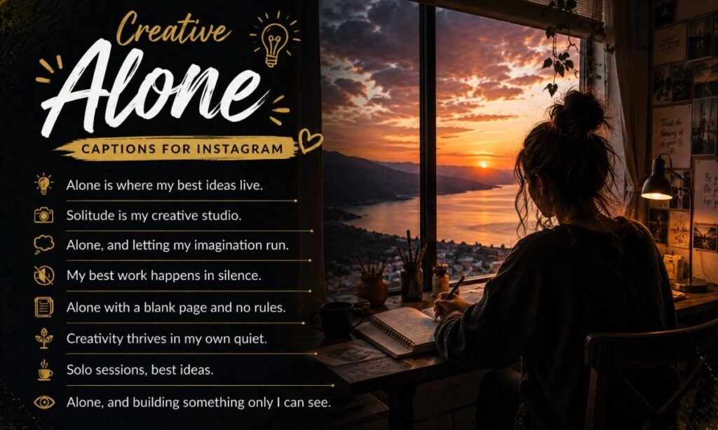 Creative Alone Captions for Instagram