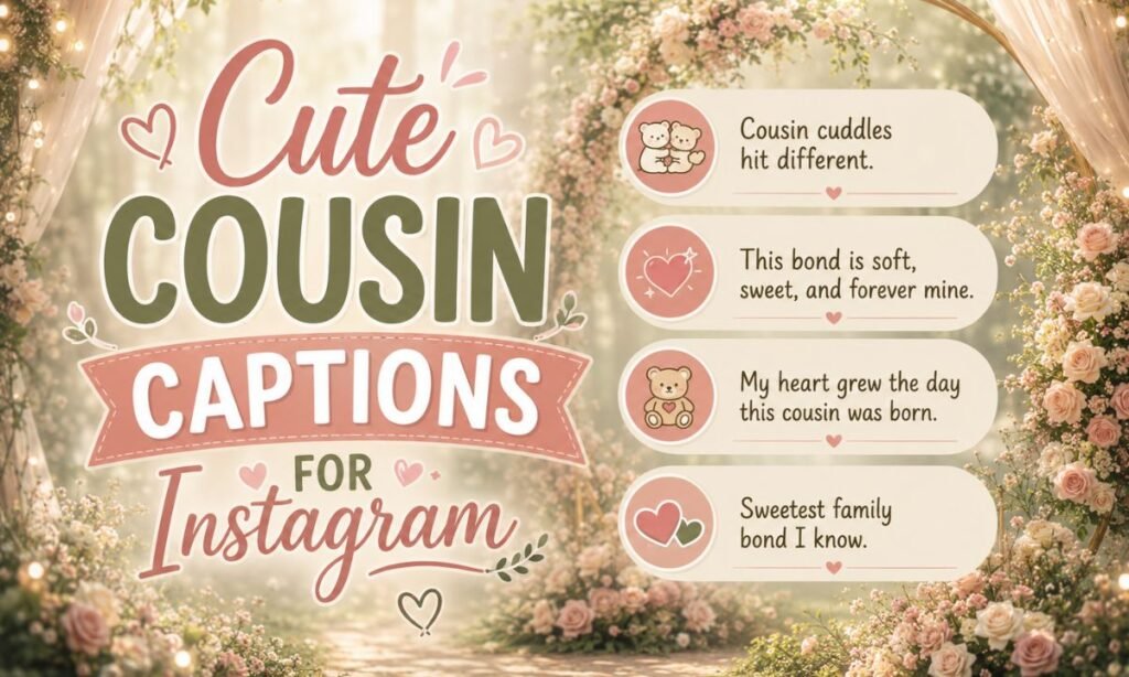 Cute Cousin Captions for Instagram