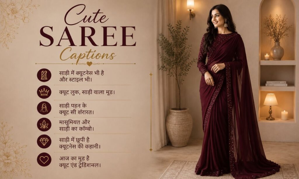 Cute Saree Captions