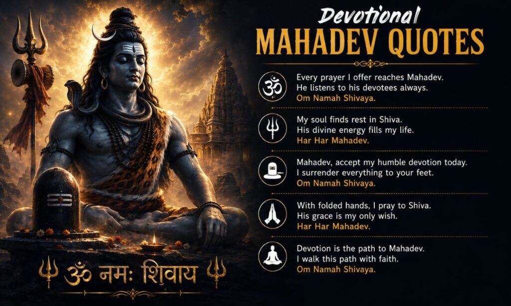 Devotional Mahadev quotes