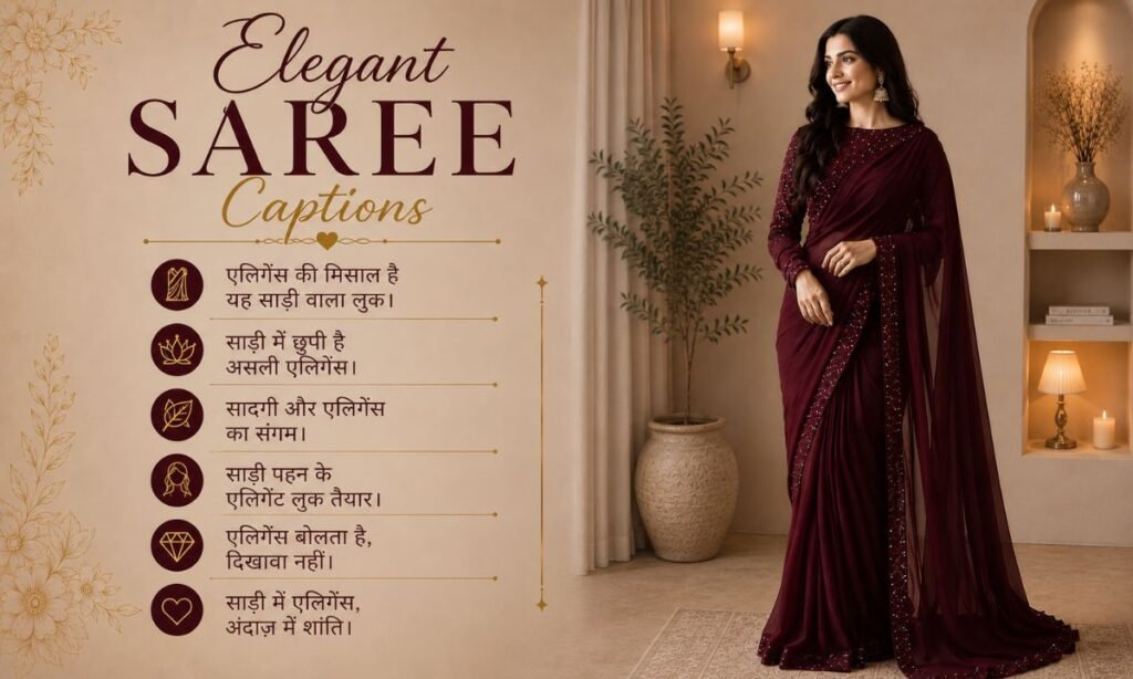 Elegant Saree Captions