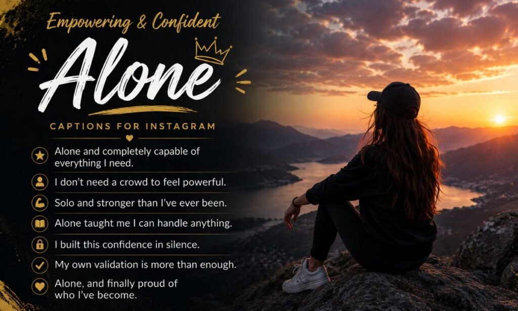 Empowering & Confident Alone Captions