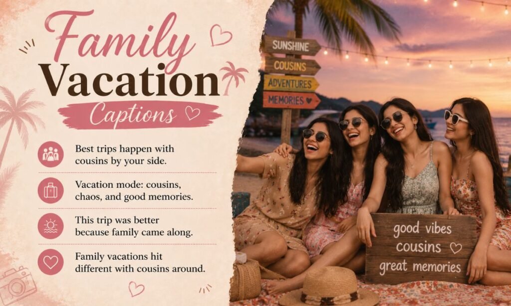 Family Vacation Captions With Cousins