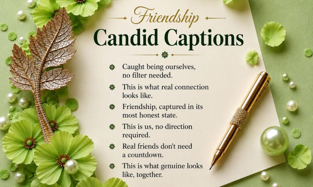 Friendship Candid Captions