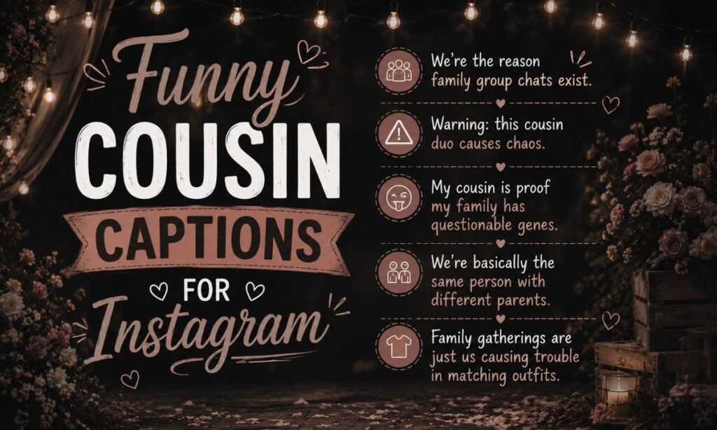 Funny Cousin Captions for Instagram