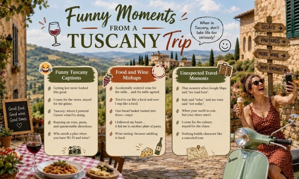 Funny Moments From a Tuscany Trip