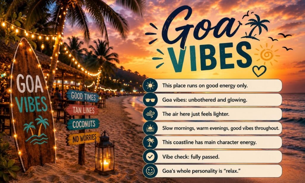 GOA Vibes Captions