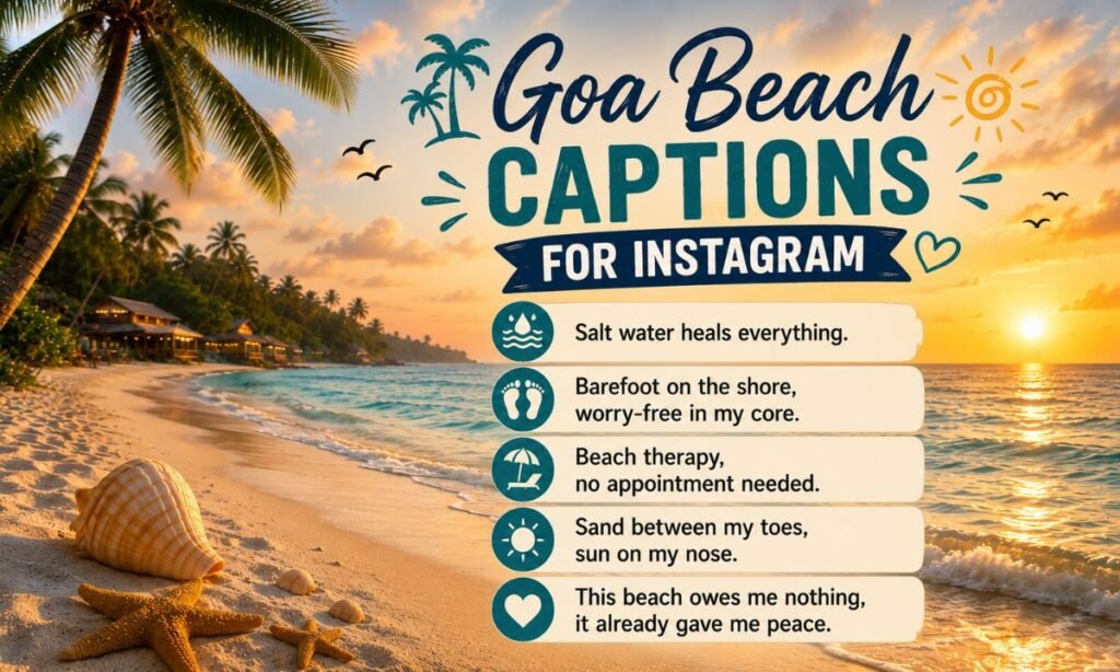 GOA beach Captions for instagram