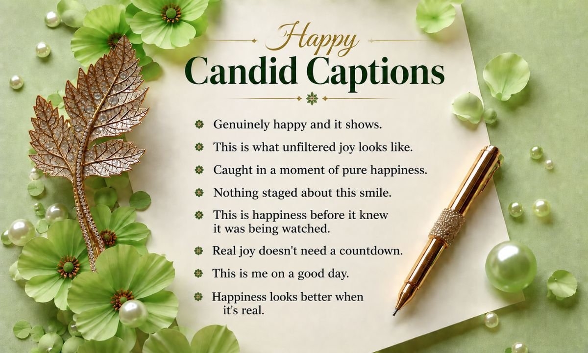 Happy Candid Captions