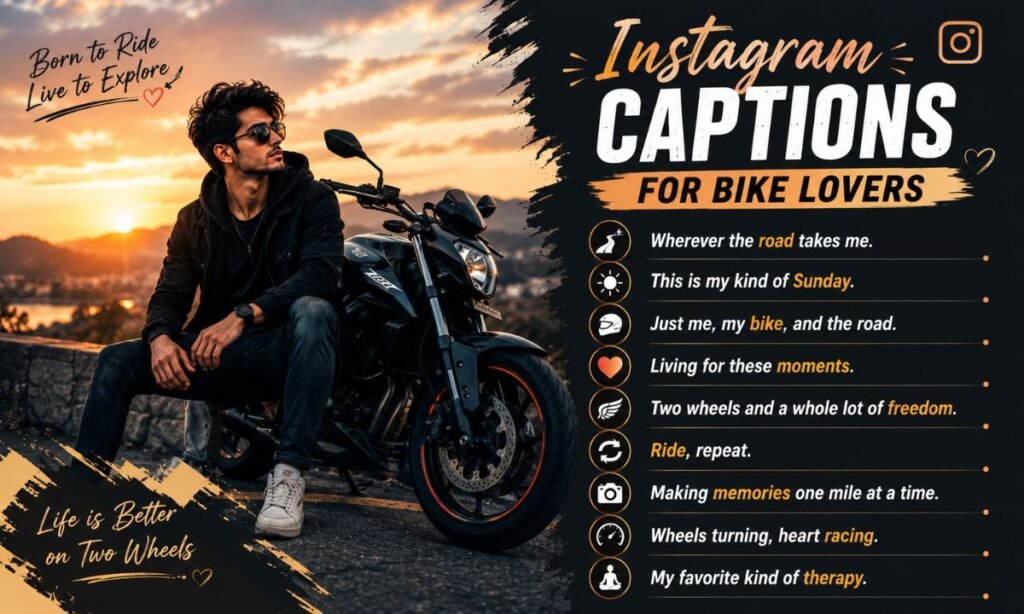 Instagram Captions for Bike Lovers