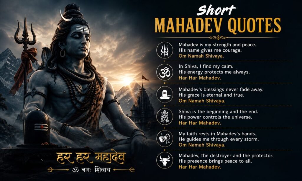 Mahadev quotes