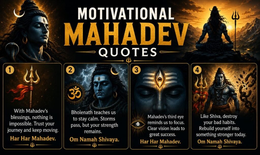 Motivational Mahadev quotes