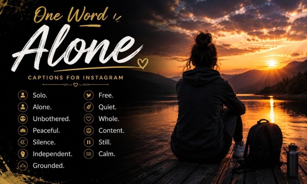 One Word Alone Captions for Instagram