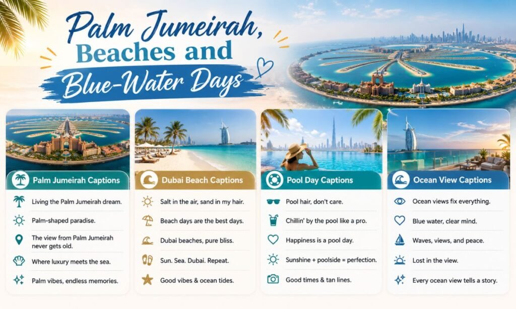Palm Jumeirah Beaches and Blue Water Days