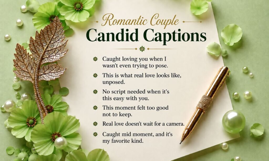 Romantic couple Candid Captions
