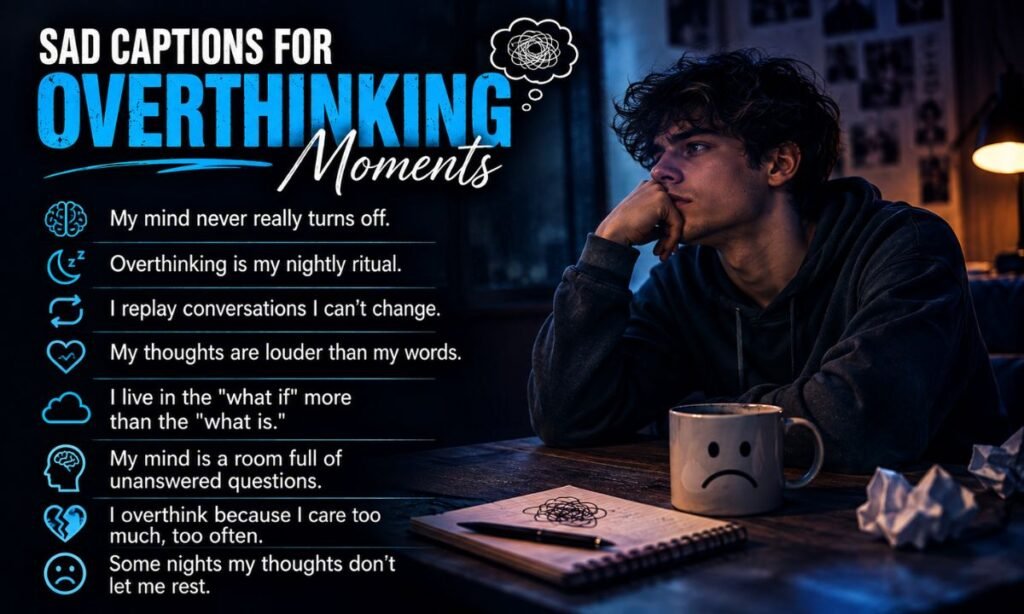 Sad Captions for Overthinking Moments