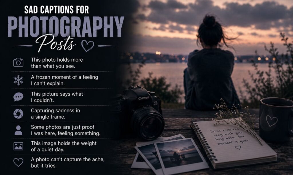 Sad Captions for Photography Posts