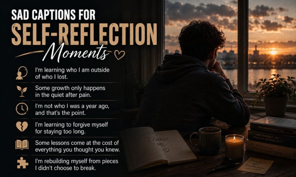 Sad Captions for Self-Reflection