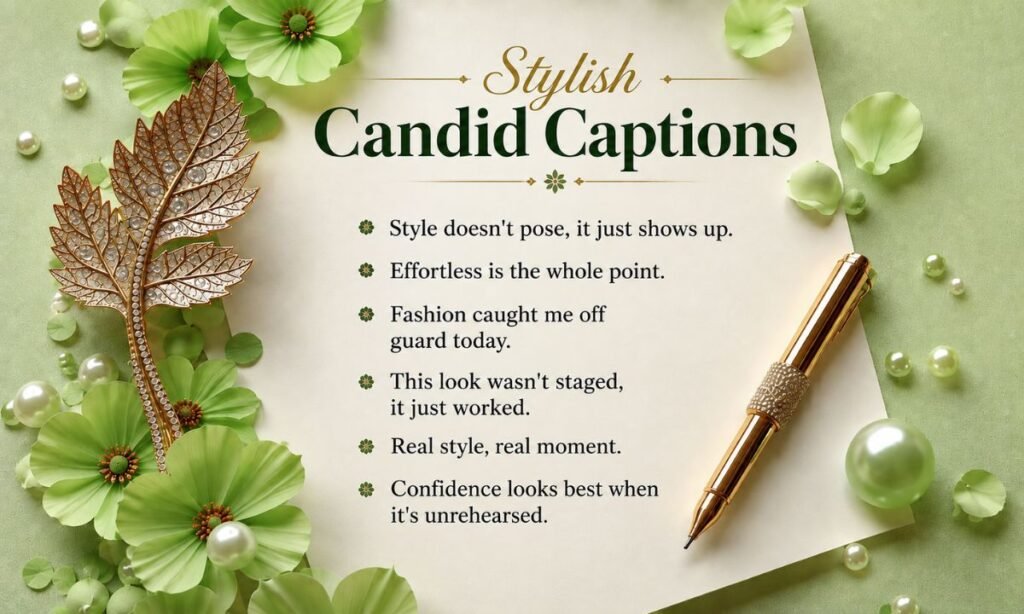 Stylish Candid Captions