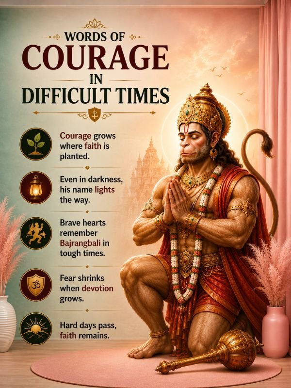 Words of Courage in Difficult Times