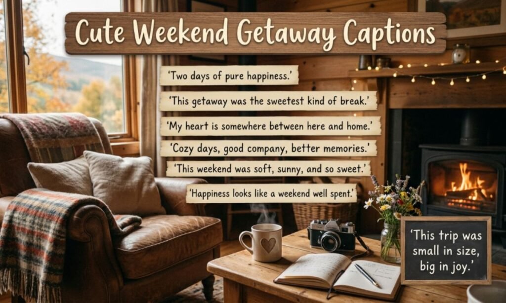 Cute Weekend Getaway Captions