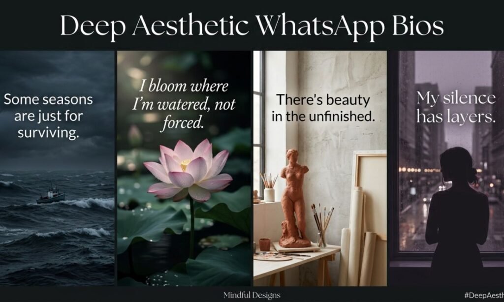 Deep Aesthetic WhatsApp Bios