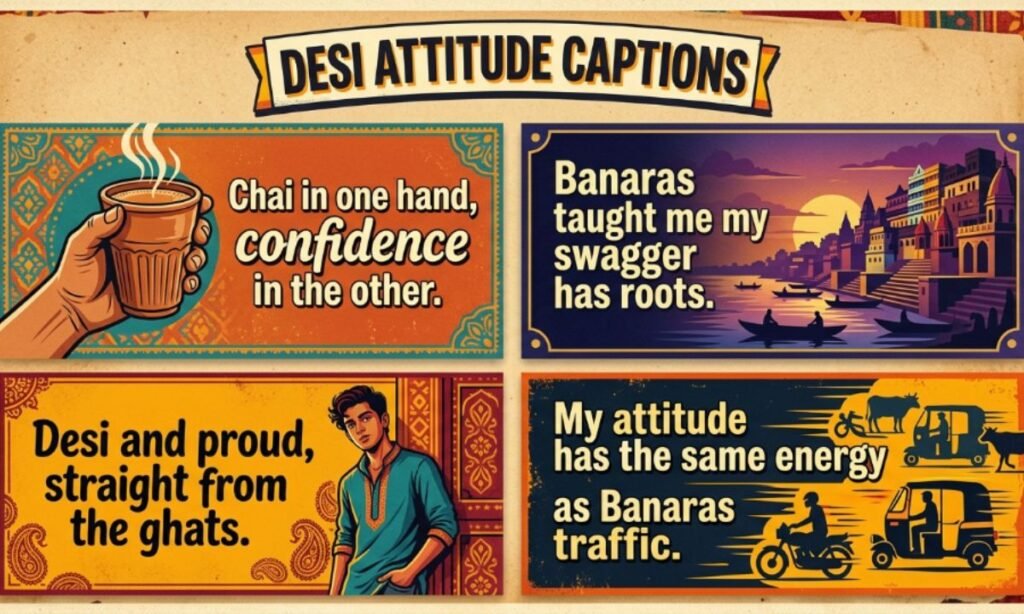Desi Attitude Captions