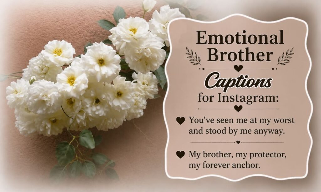 Emotional Brother Captions for Instagram