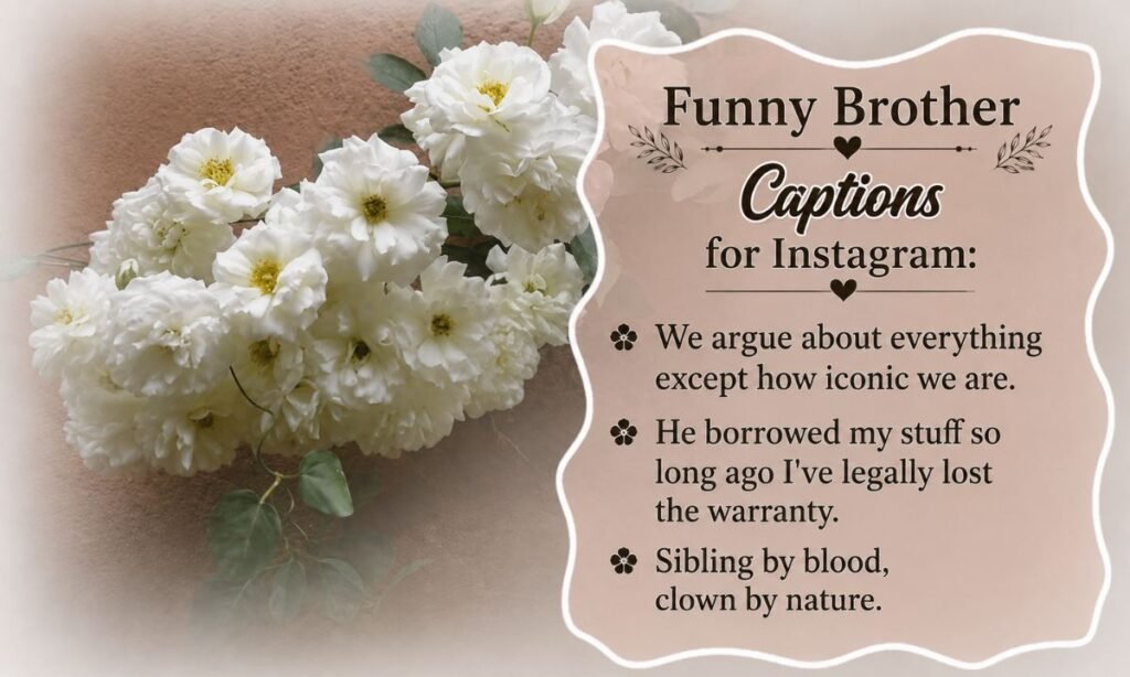 Funny Brother Captions for Instagram