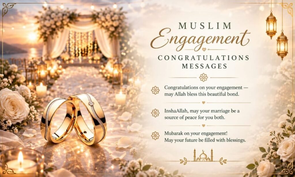 Muslim Engagement Congratulations Messages