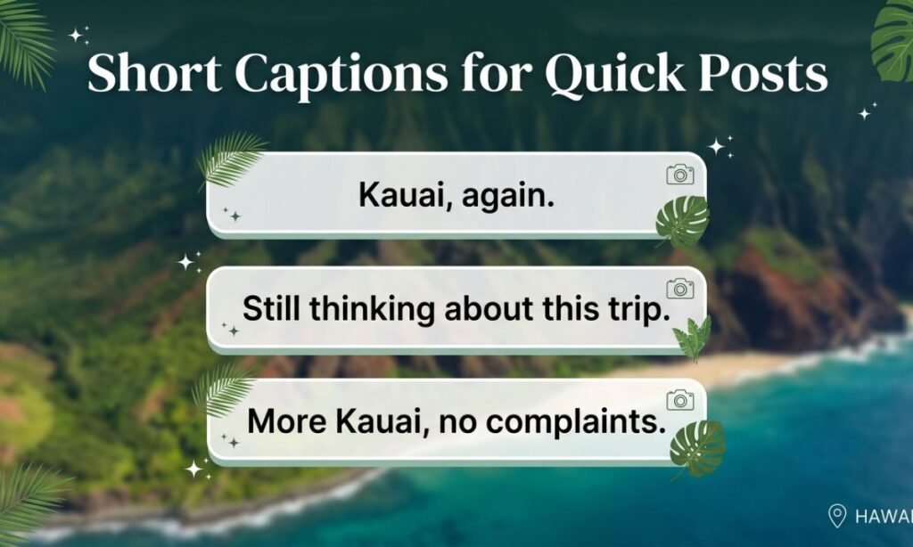 Short Captions for Quick Posts
