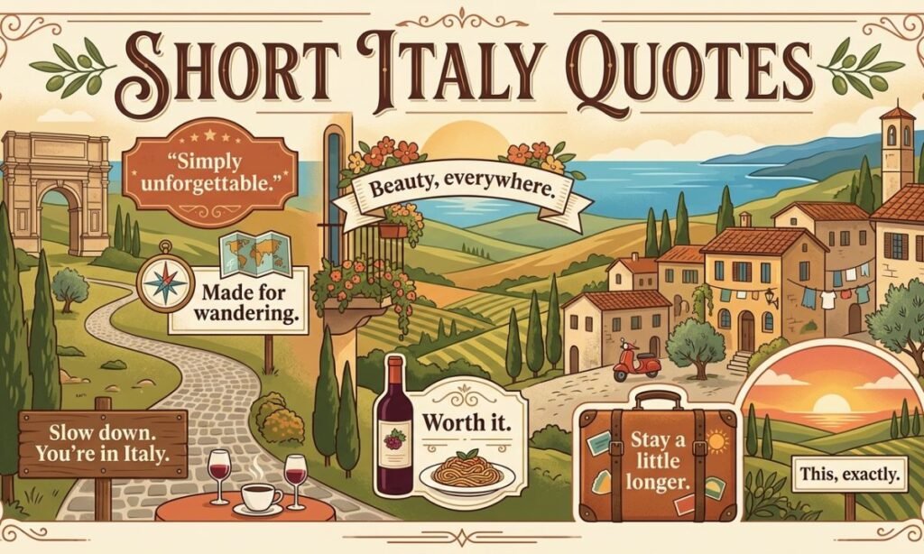 Short Italy Quotes