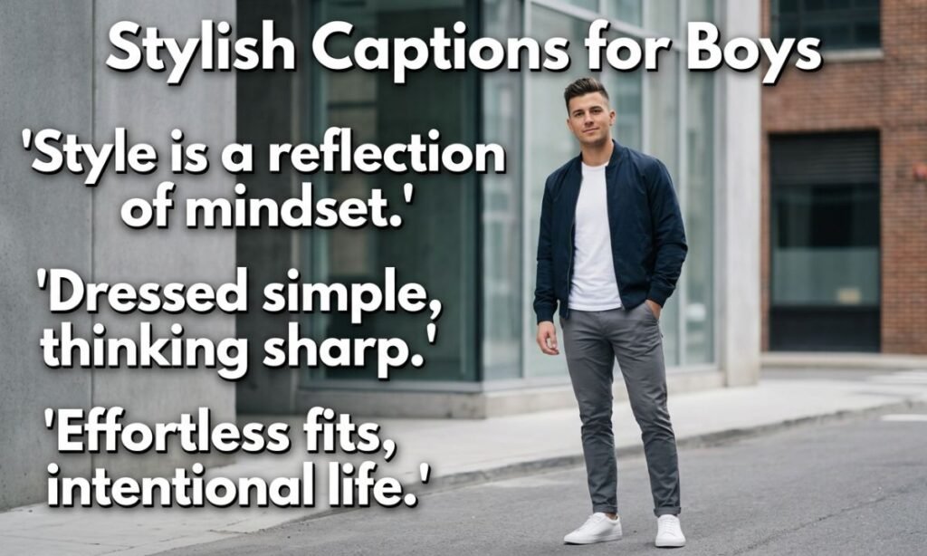 Stylish Captions for Boys