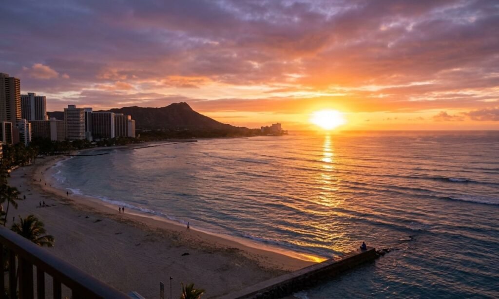 Sunrise From Waikiki