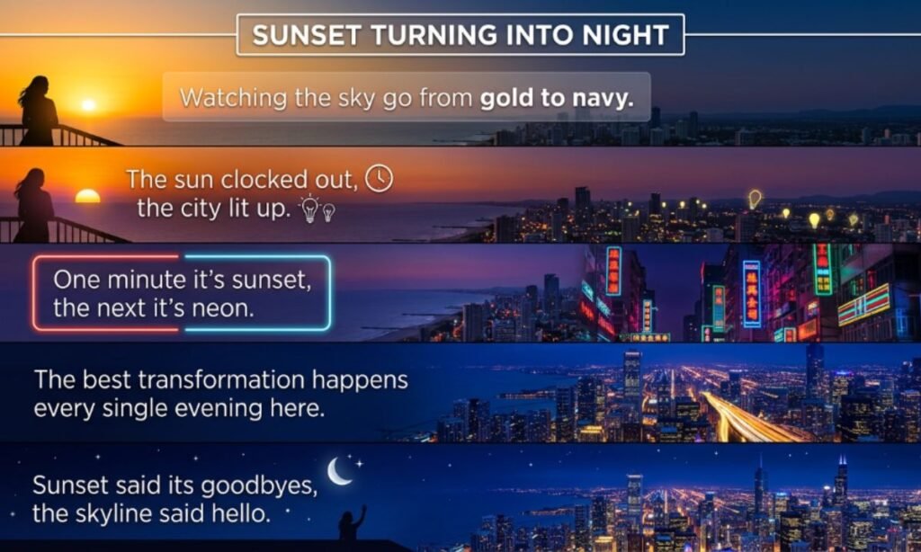 Sunset Turning Into Night