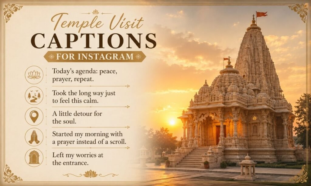 Temple Visit Captions for Instagram
