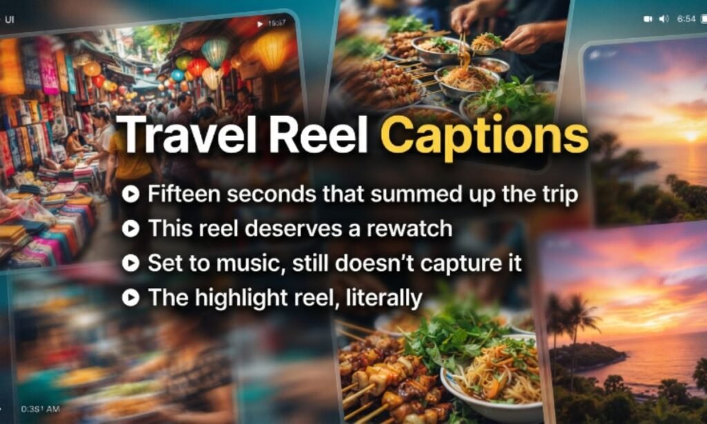 Travel Reel Captions